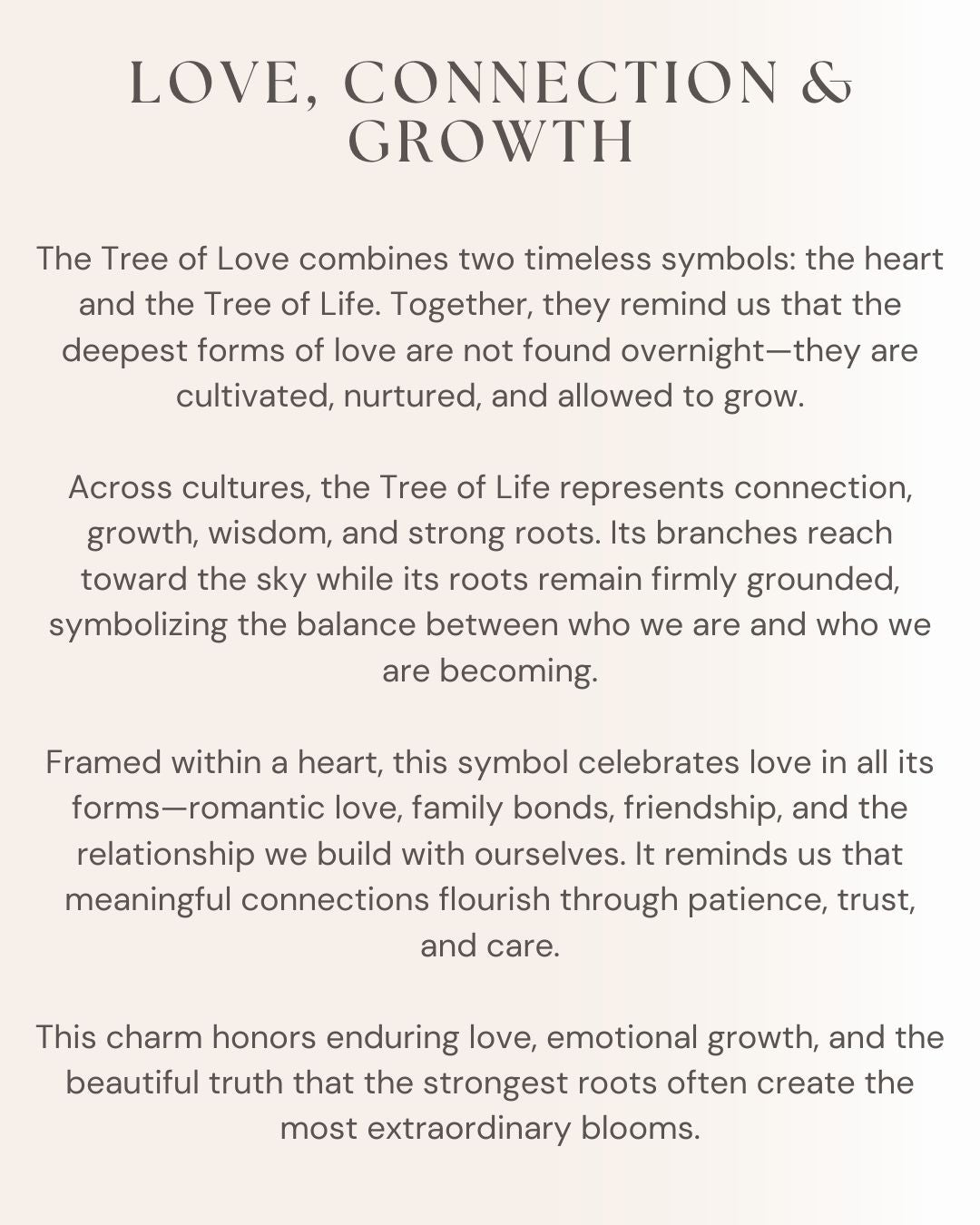 Tree of Love Charm