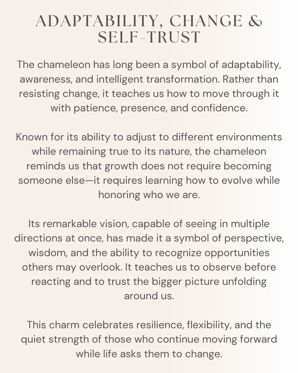 Golden Chameleon Charm