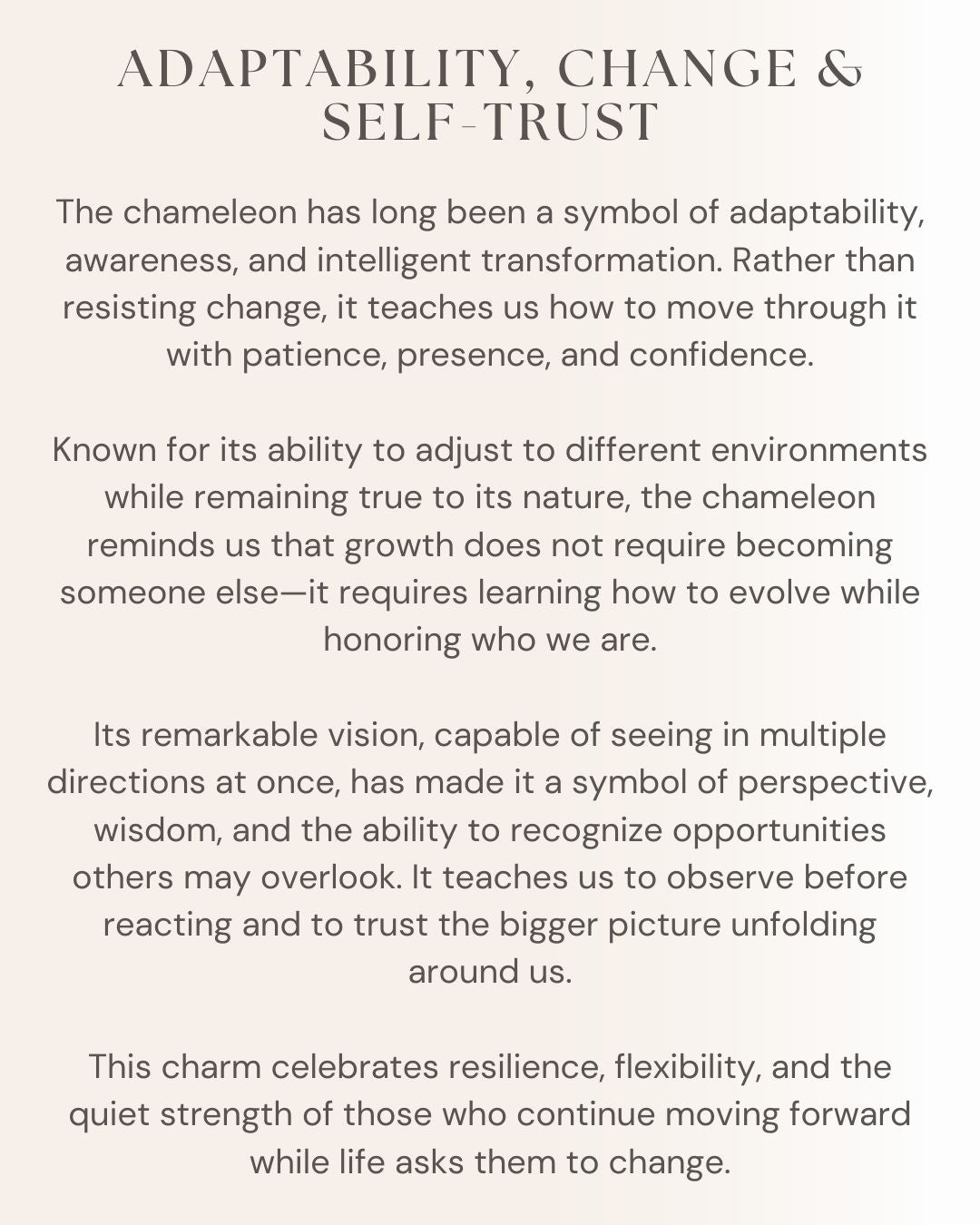 Golden Chameleon Charm
