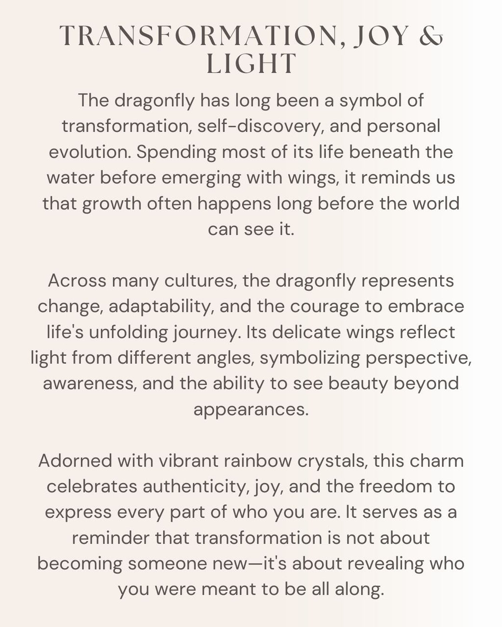 Rainbow Dragonfly Charm