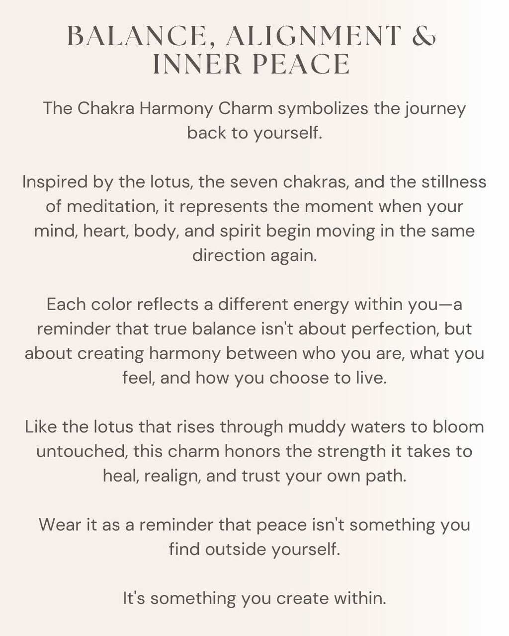 Chakra Harmony Charm