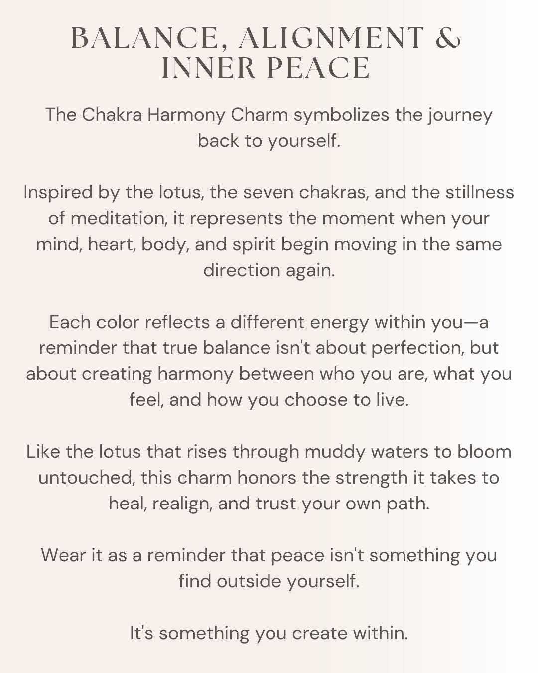 Chakra Harmony Charm