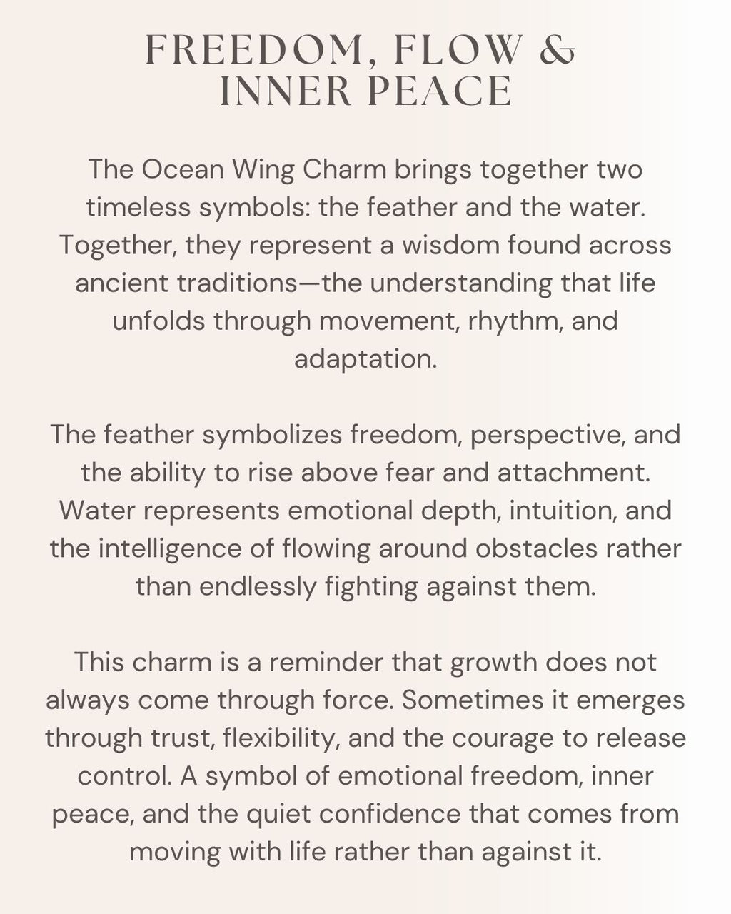 Ocean Wing Charm
