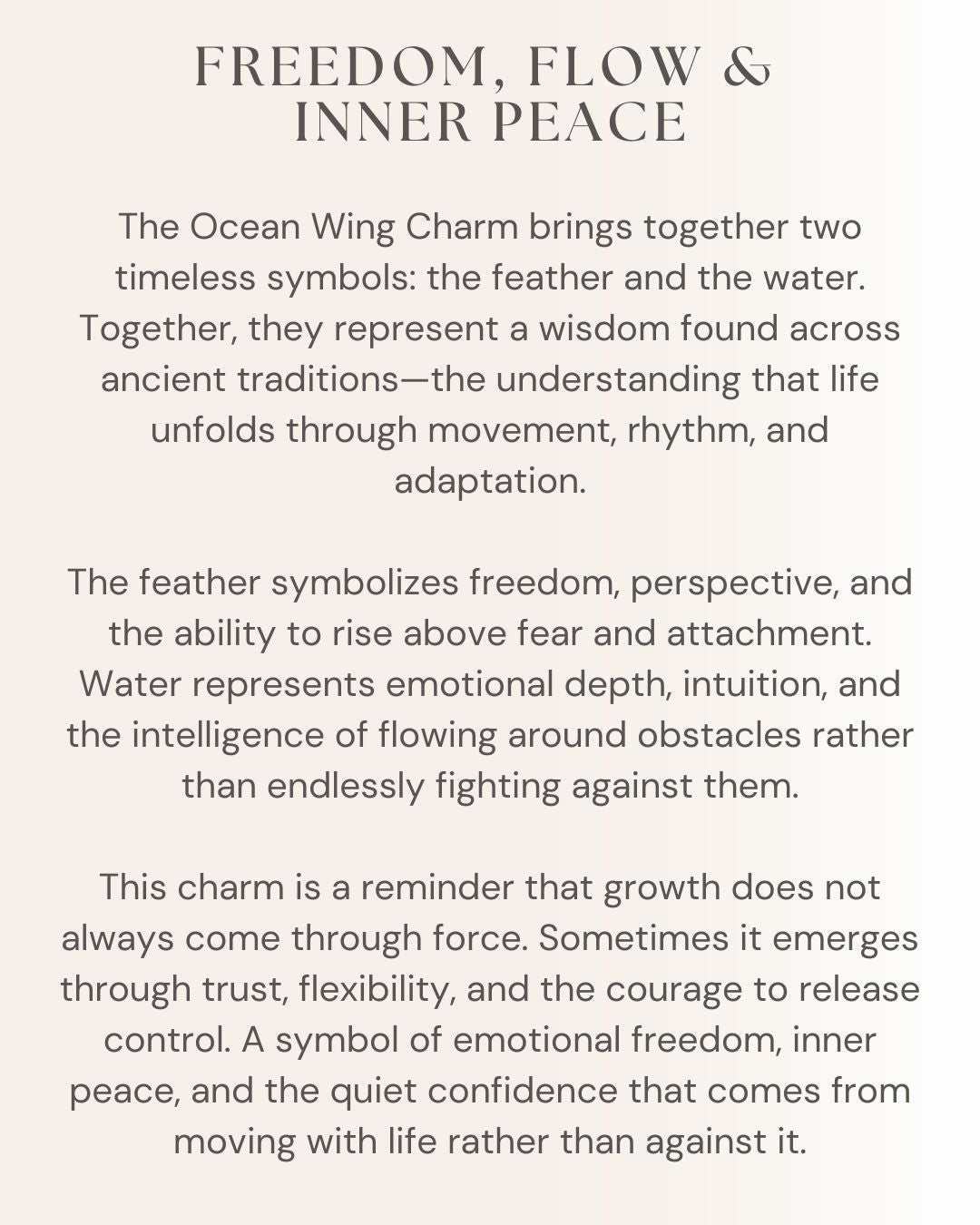 Ocean Wing Charm