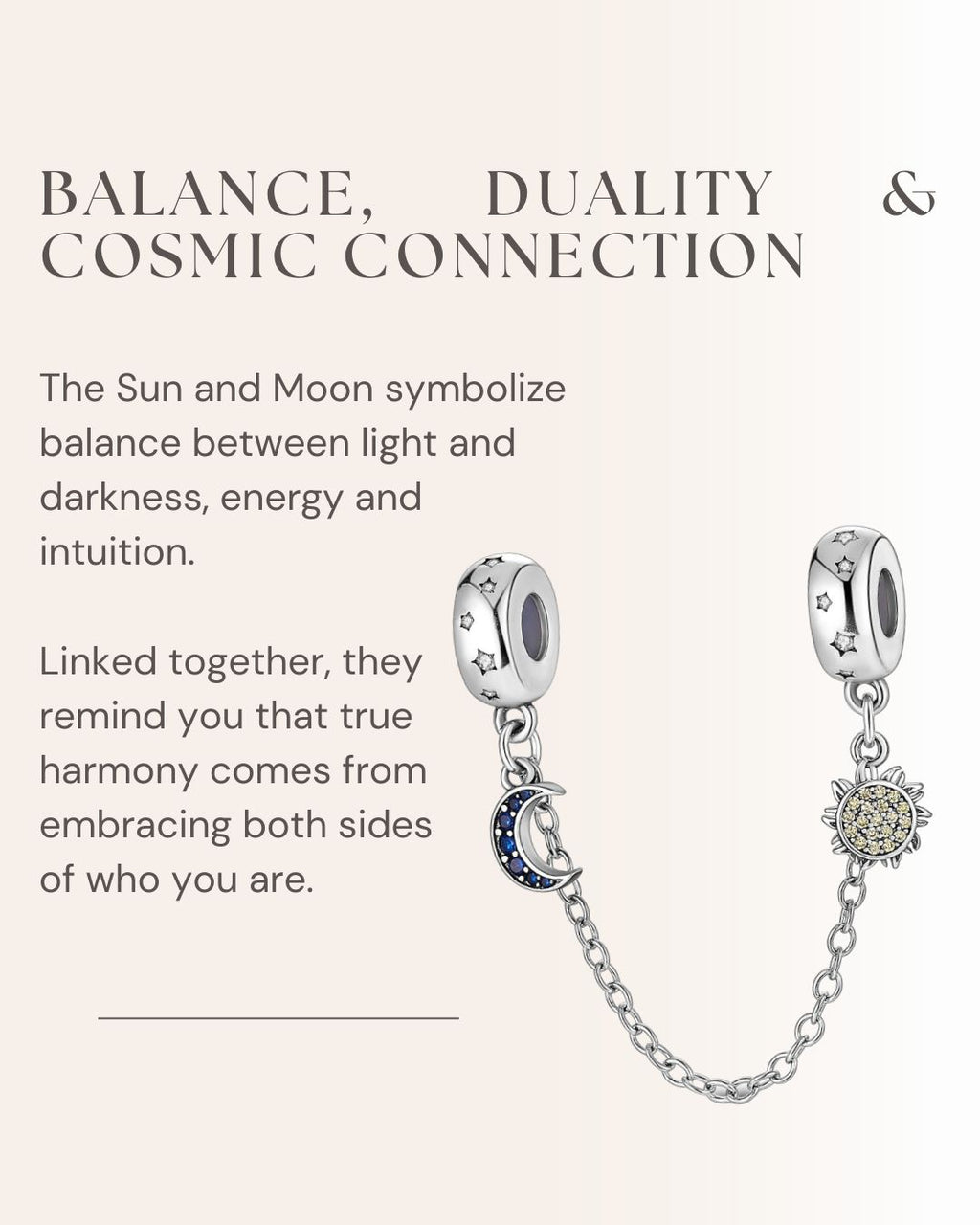 Sun & Moon Chain Charm