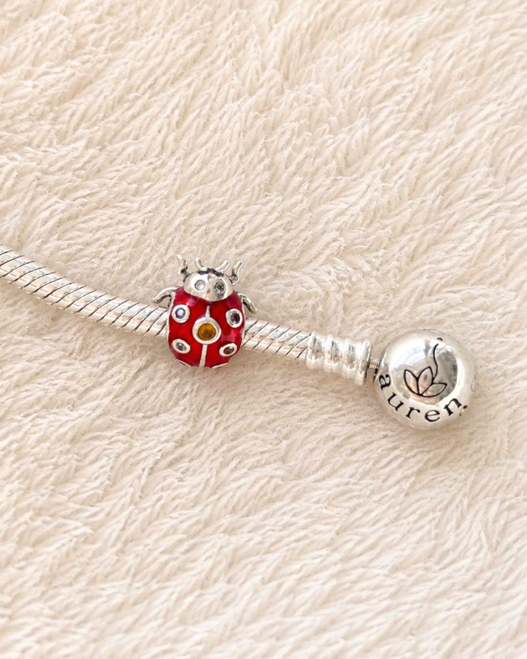 Crimson Ladybug Charm