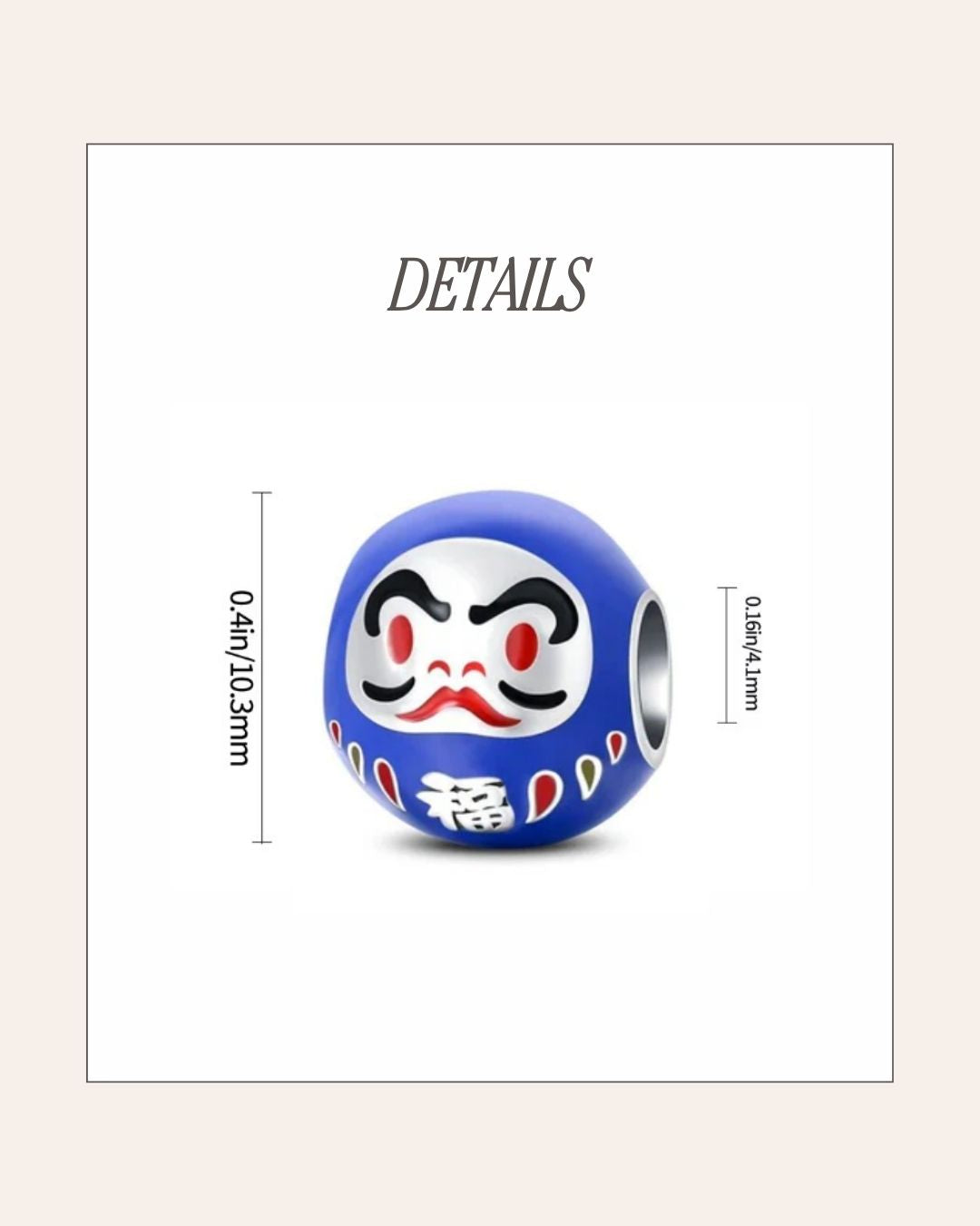 Daruma Fortune Charm