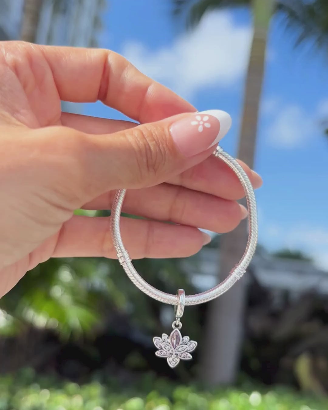 Rose Radiance Lotus Charm