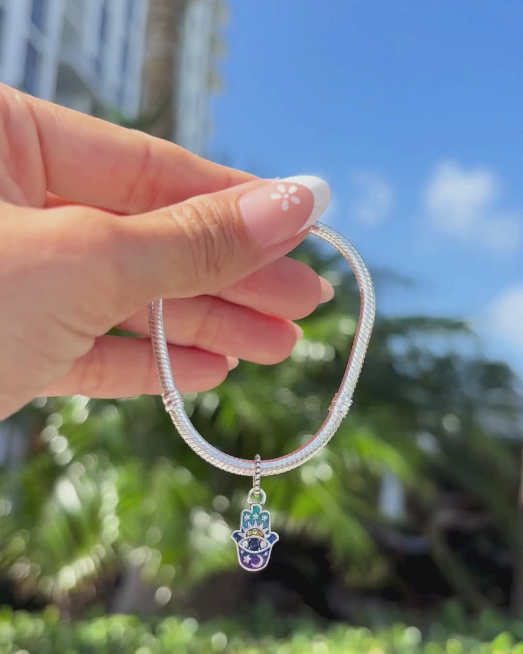 Celestial Hamsa Charm