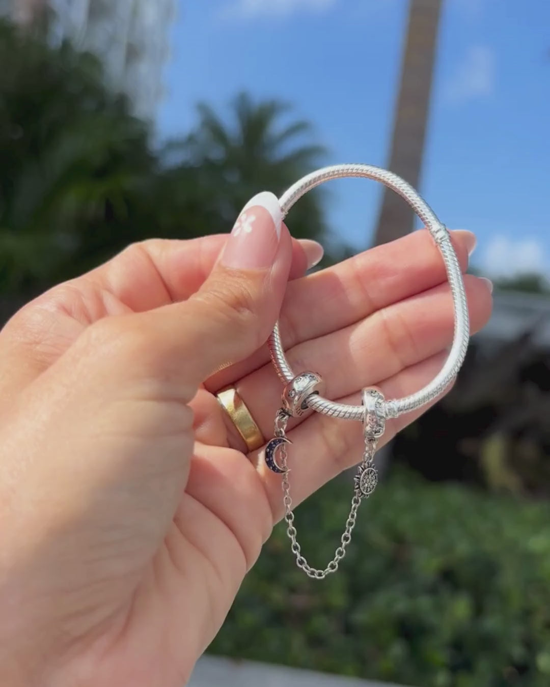 Sun & Moon Chain Charm