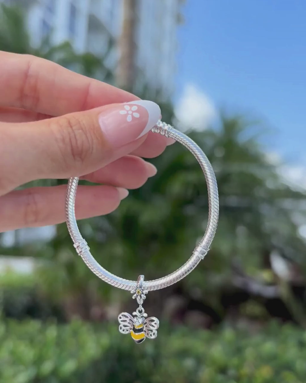 Golden Bee Charm