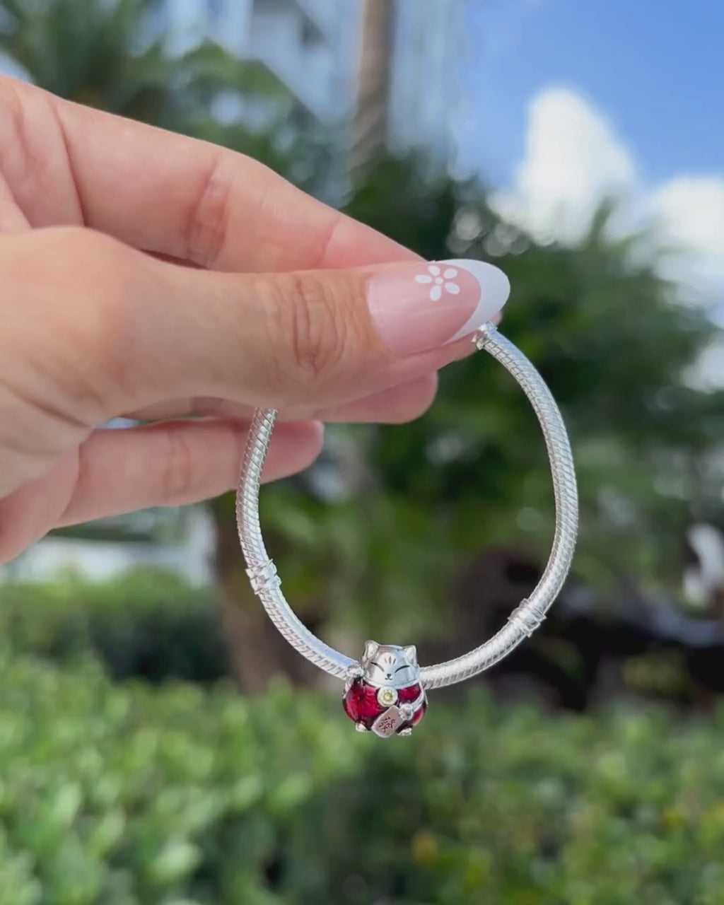 Lucky Fortune Cat Charm