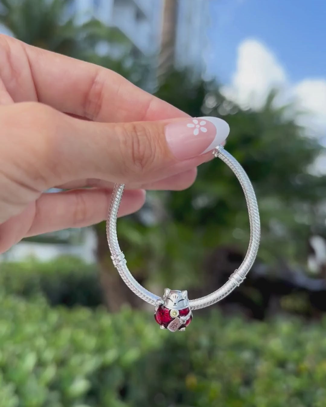 Lucky Fortune Cat Charm